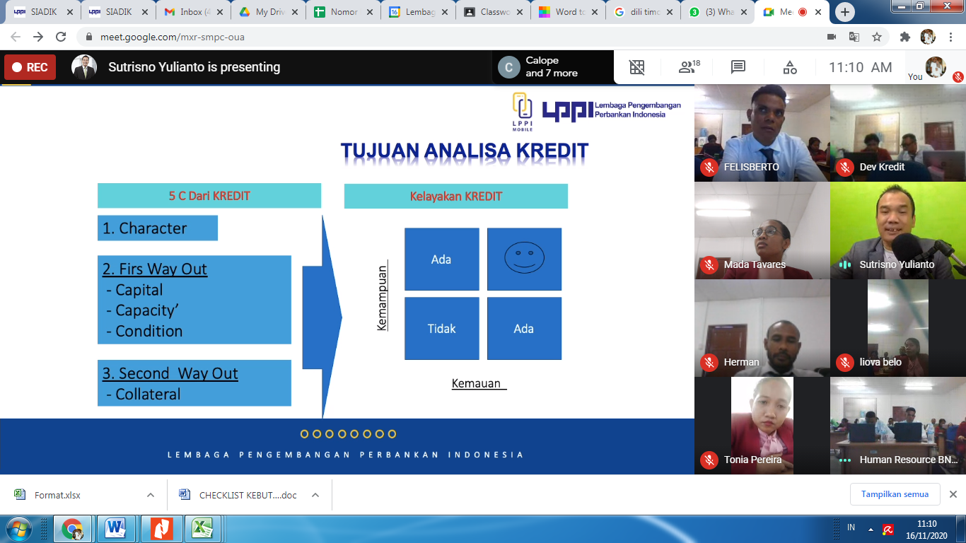 Online Learning Services - Analisis Kredit Modal Kerja & Investasi BNCTL