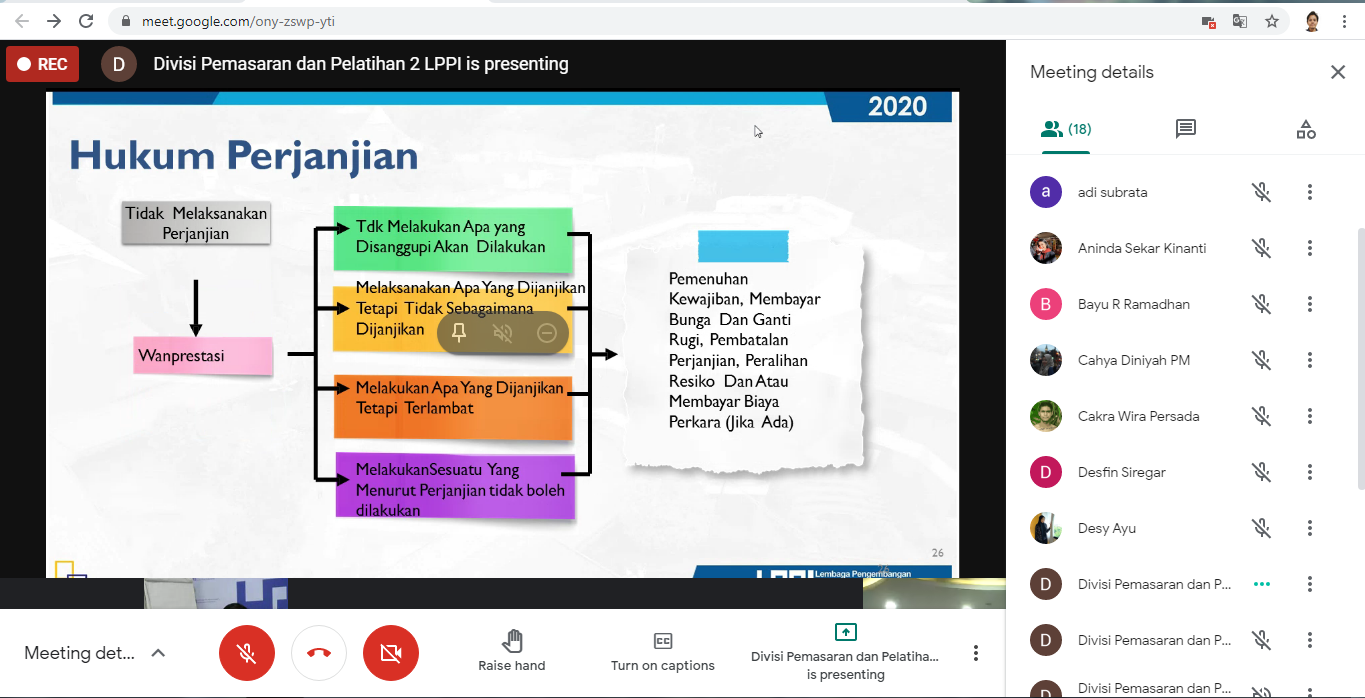 Online Learning Services - Aspek Hukum Perbankan Batch ke-2