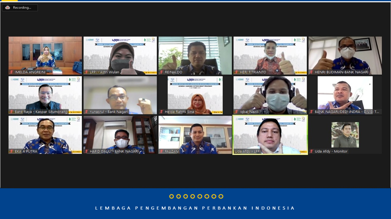 Online Learning Services - Refreshment General Banking : Bank Digital & Layanan Digital Perbankan Bank Nagari