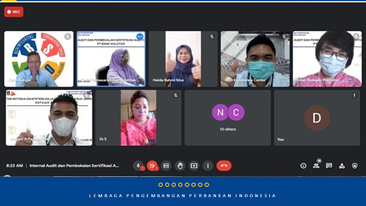 Online Learning Services - Internal Audit & Pembekalan Sertifikasi Auditor Level 1 PT. Bank SulutGo